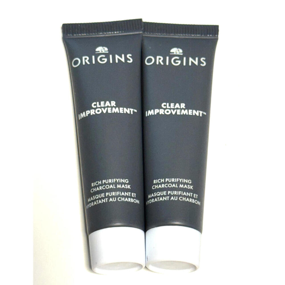 2 X Origins Clear Improvement Rich Purifying Charcoal Mask 0.5oz each
